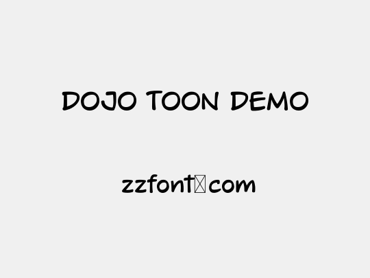 DOJO TOON DEMO