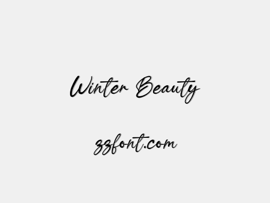 Winter Beauty