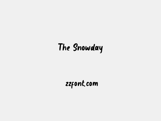 The Snowday