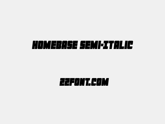 Homebase Semi-Italic