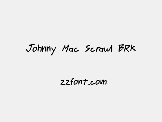 Johnny Mac Scrawl BRK