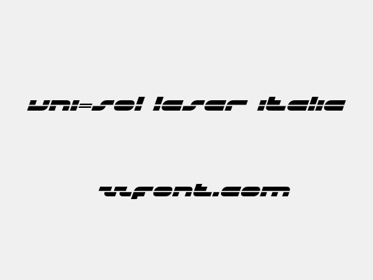 uni-sol laser italic