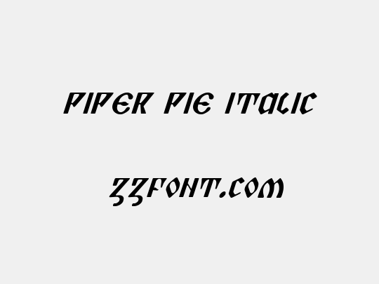 Piper Pie Italic