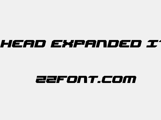 Gearhead Expanded Italic