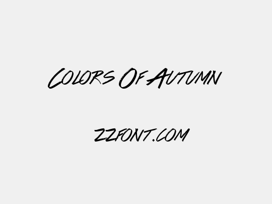 Colors Of Autumn