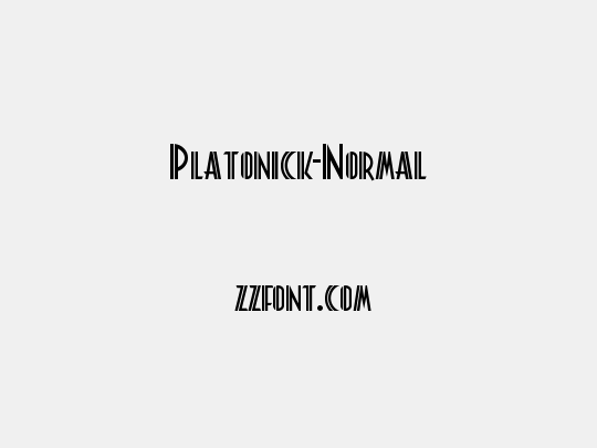 Platonick-Normal