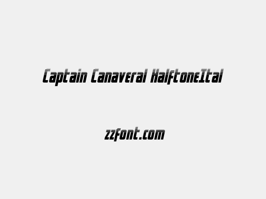 Captain Canaveral HalftoneItal