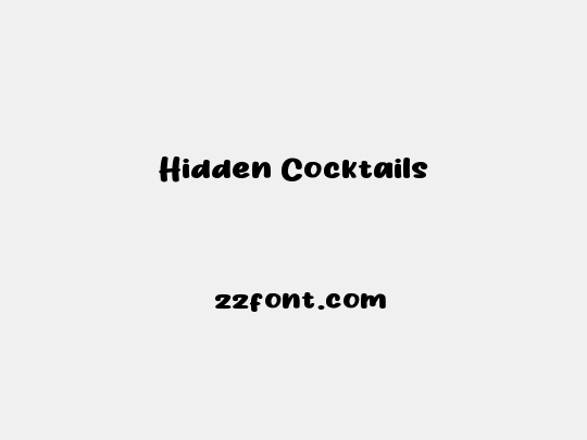 Hidden Cocktails