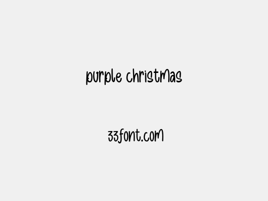 purple christmas