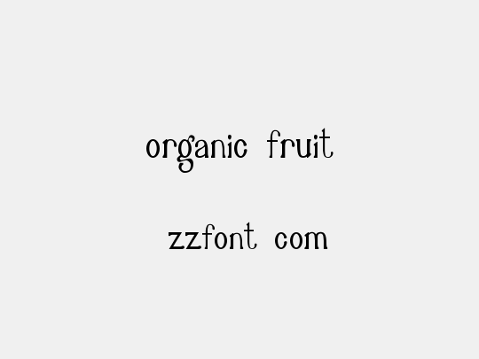 Organic Fruit