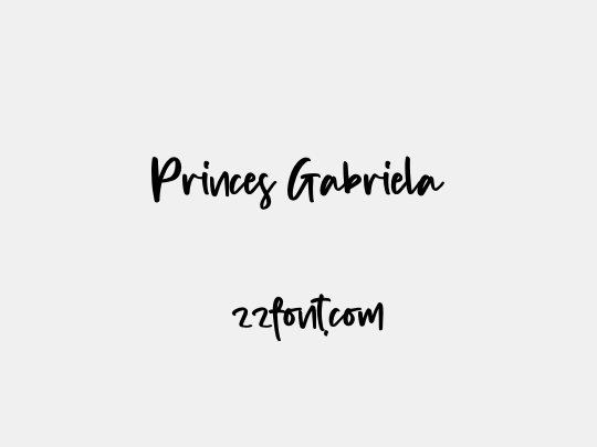 Princes Gabriela