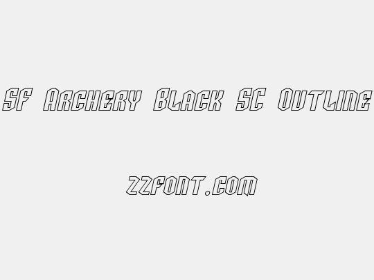 SF Archery Black SC Outline