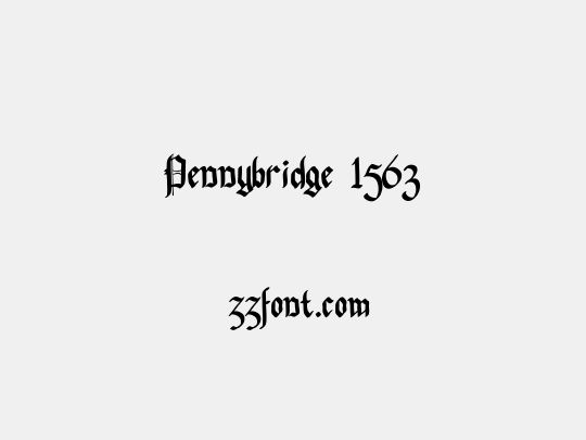 Pennybridge 1563