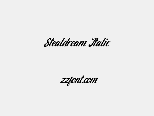 Stealdream Italic