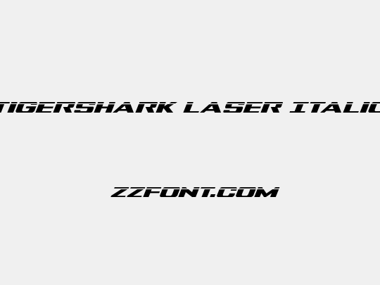 Tigershark Laser Italic