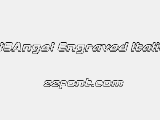 USAngel Engraved Italic