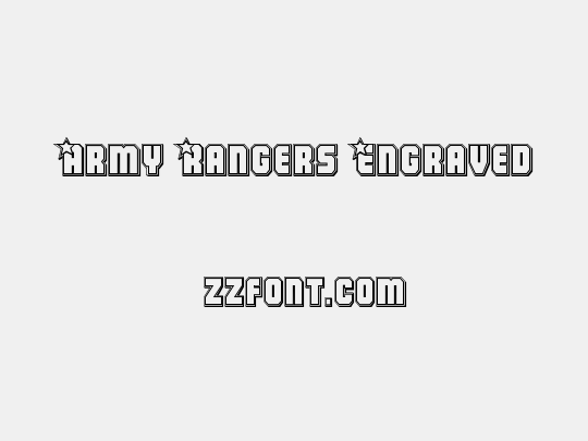 Army Rangers Engraved