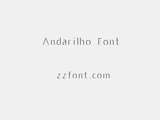 Andarilho Font