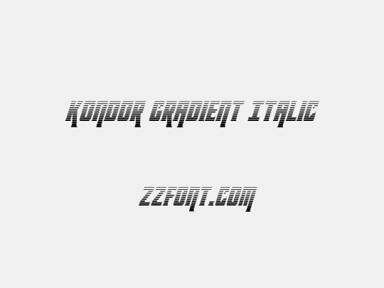Kondor Gradient Italic