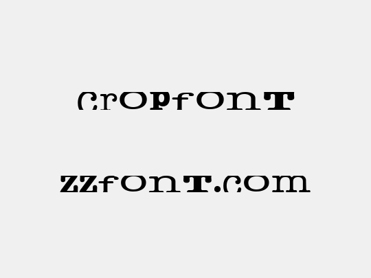 cropfont