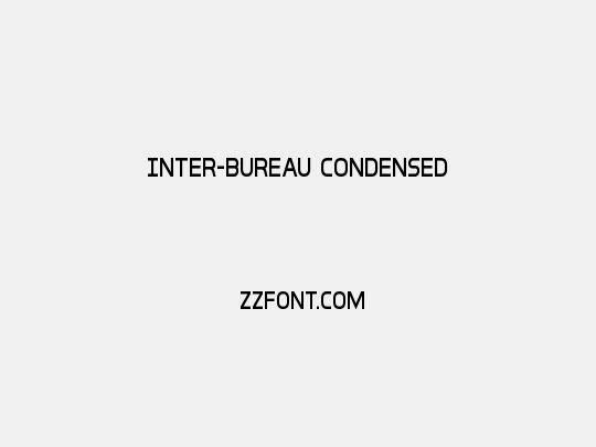 Inter-Bureau Condensed