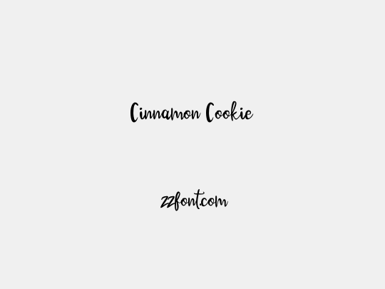 Cinnamon Cookie