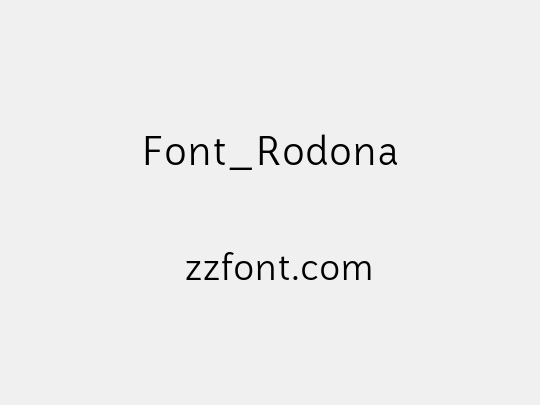 Font_Rodona