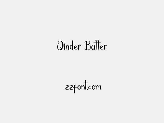 Qinder Butter