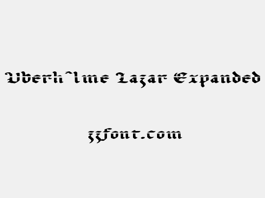 Uberhˆlme Lazar Expanded