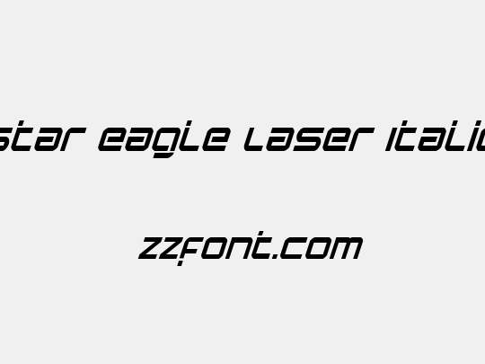 Star Eagle Laser Italic