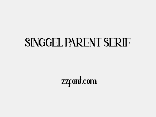 SINGGEL PARENT SERIF