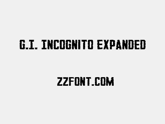 G.I. Incognito Expanded