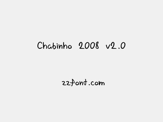 Chabinho 2008 v2.0