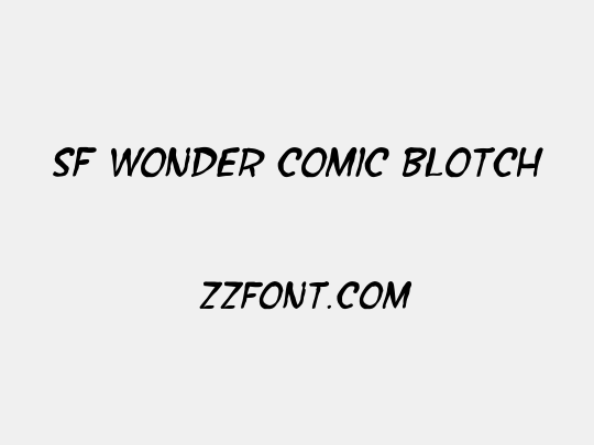 SF Wonder Comic Blotch