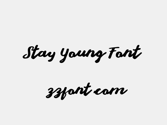 Stay Young Font