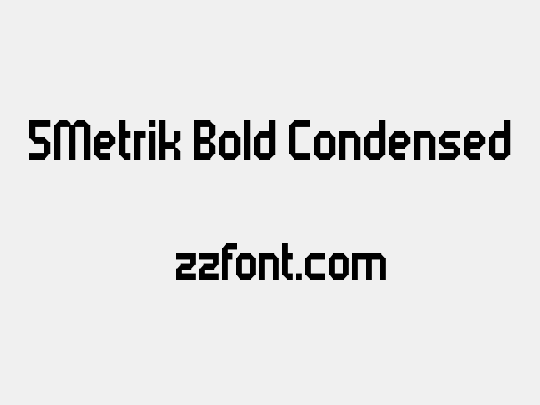 5Metrik Bold Condensed