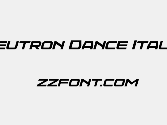 Neutron Dance Italic