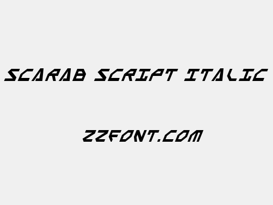 Scarab Script Italic