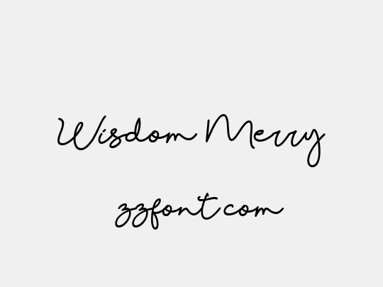 Wisdom Merry