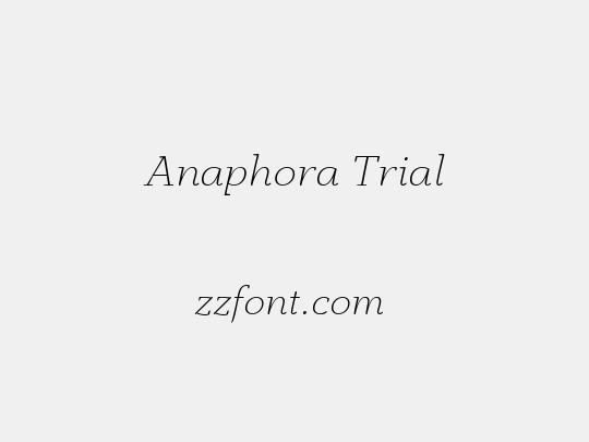 Anaphora Trial