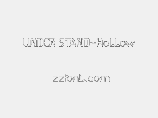 UNDER STAND-Hollow