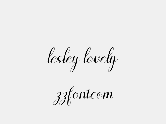 lesley lovely