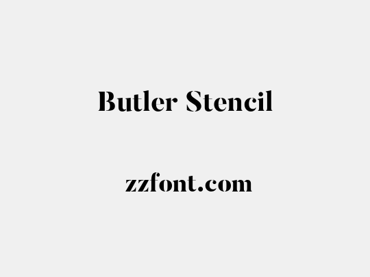 Butler Stencil