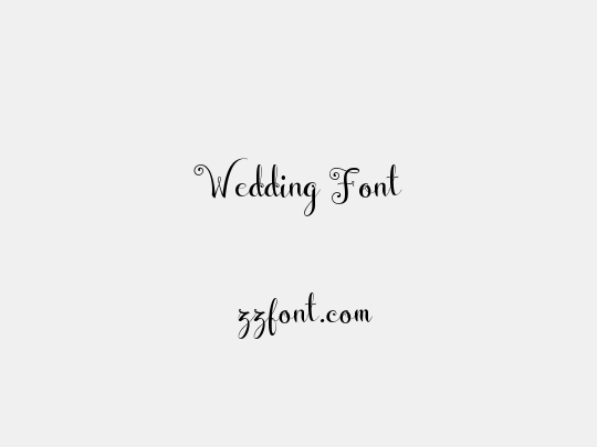 Wedding Font
