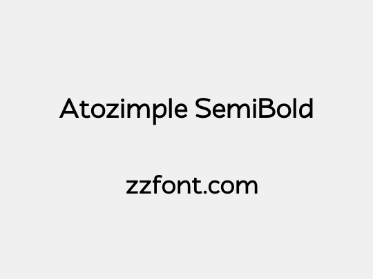 Atozimple SemiBold