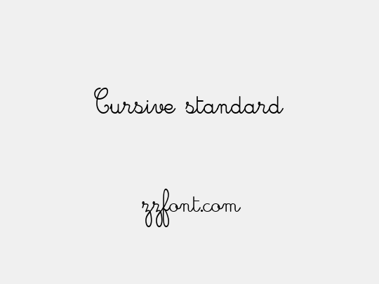 Cursive standard