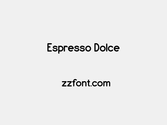 Espresso Dolce