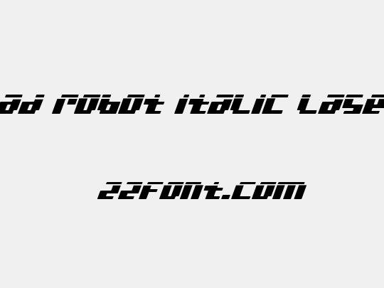 bad robot italic laser