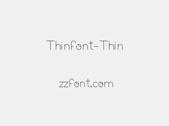 Thinfont-Thin