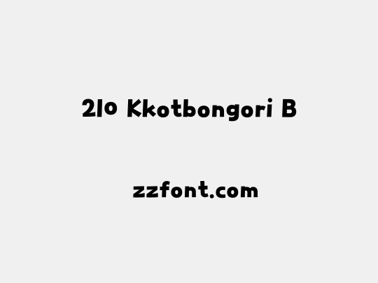 210 Kkotbongori B